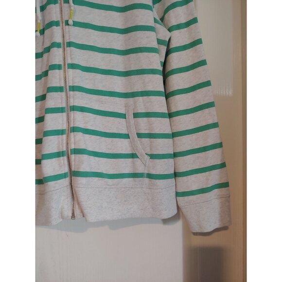 Victoria's Secret Stripe Full Zip Hoodie Tropical School Preppy Vacation XL - Picture 6 of 9